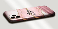 Agate Design Decal Skin With Personalised Arabic Name Phone Wrap - Blush Pink