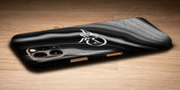 Agate Design Decal Skin With Personalised Arabic Name Phone Wrap - Black