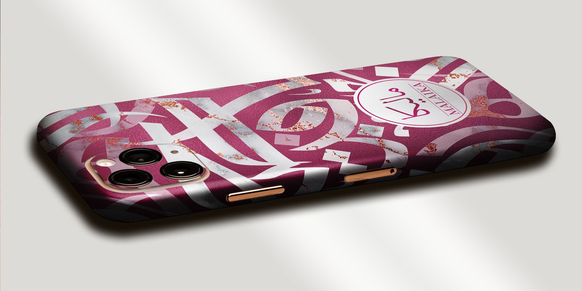 Arabic Calligraphy by Asad Decal Skin With Personalised Arabic Name Phone Wrap  - Pink