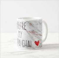 You're My Cuppa Chai Marble Design Mug
