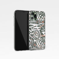 Rose Marble Calligraphy Phone Case by Asad