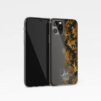 Damask Half Face with Personalised Arabic Name Clear Phone Case