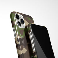Camouflage Case with Personalised Arabic Name Phone Case - Green