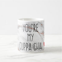 You're My Cuppa Chai Marble Design Mug