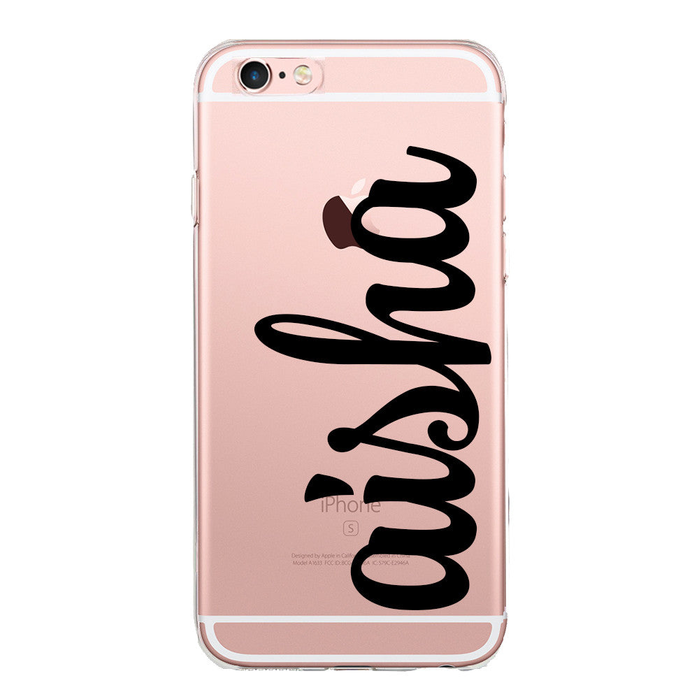 Personalised Name Clear Jelly Gel Case