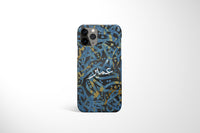 Arabic Calligraphy by Zaman with Personalised Name Phone Case - Blue